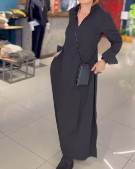 Elise™ – Elegantes und bequemes langes Kleid