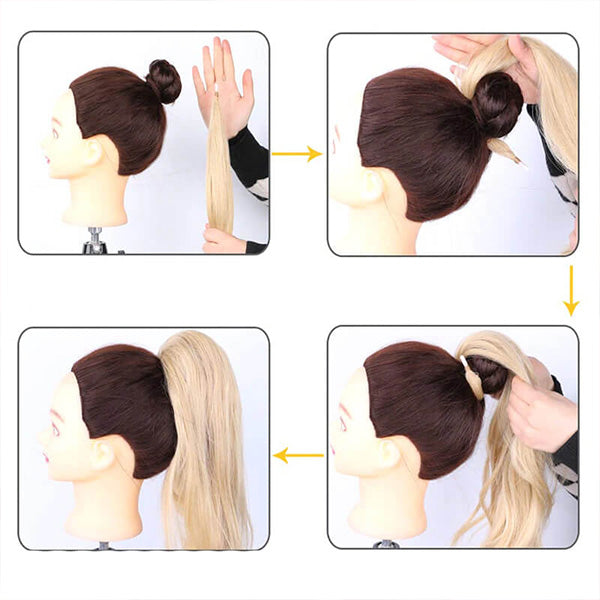 PonyGlam™ 2-in-1 Voluminöser Pferdeschwanz für Extra Fülle