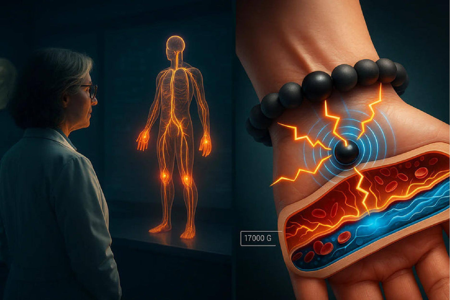 Healuxe™ – Magnetisches Therapiearmband gegen Schmerzen