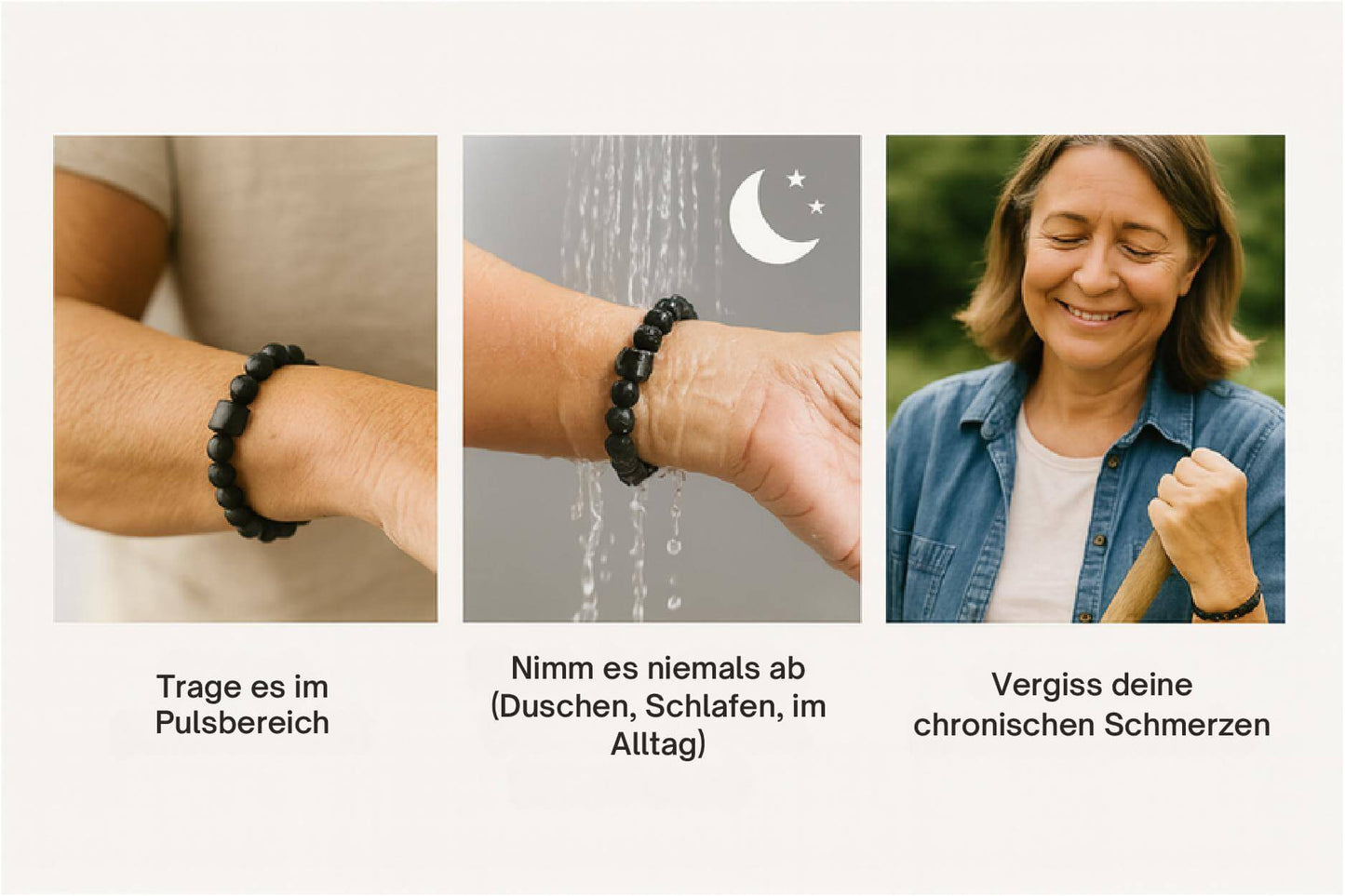 Healuxe™ – Magnetisches Therapiearmband gegen Schmerzen
