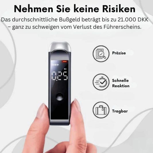 InstaBreath™ | Alkoholtester | Kennen Sie Ihre Promille sicher vor der Fahrt