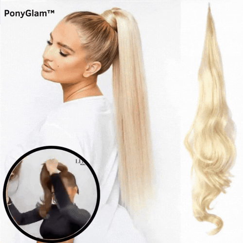 PonyGlam™ 2-in-1 Voluminöser Pferdeschwanz für Extra Fülle