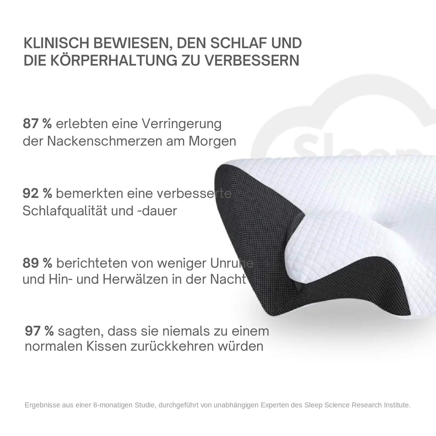 PosturePillow™ | Schlafe besser, wache erfrischt auf – ergonomische Unterstützung für Nacken und Rücken die ganze Nacht