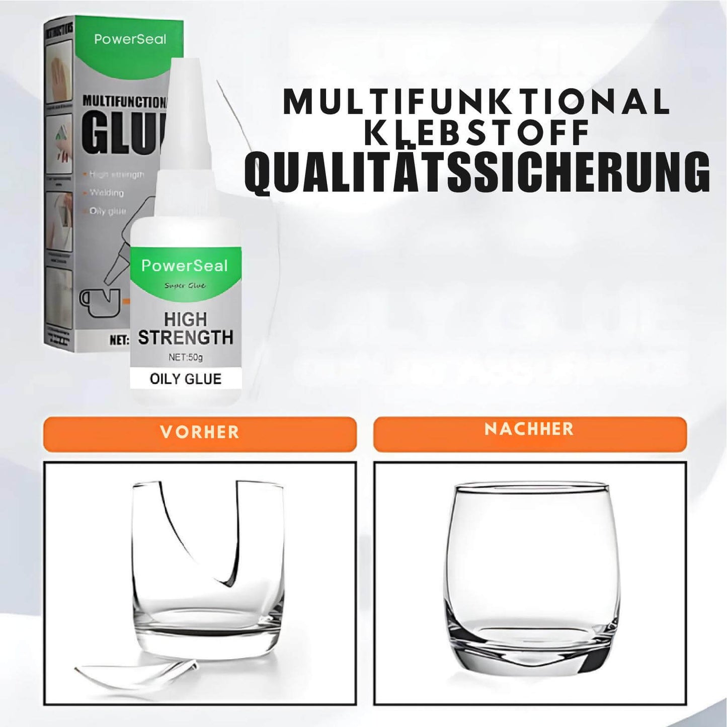 PowerSeal™ | Wasserdichter, staubdichter Hochleistungskleber – repariere alles in wenigen Sekunden