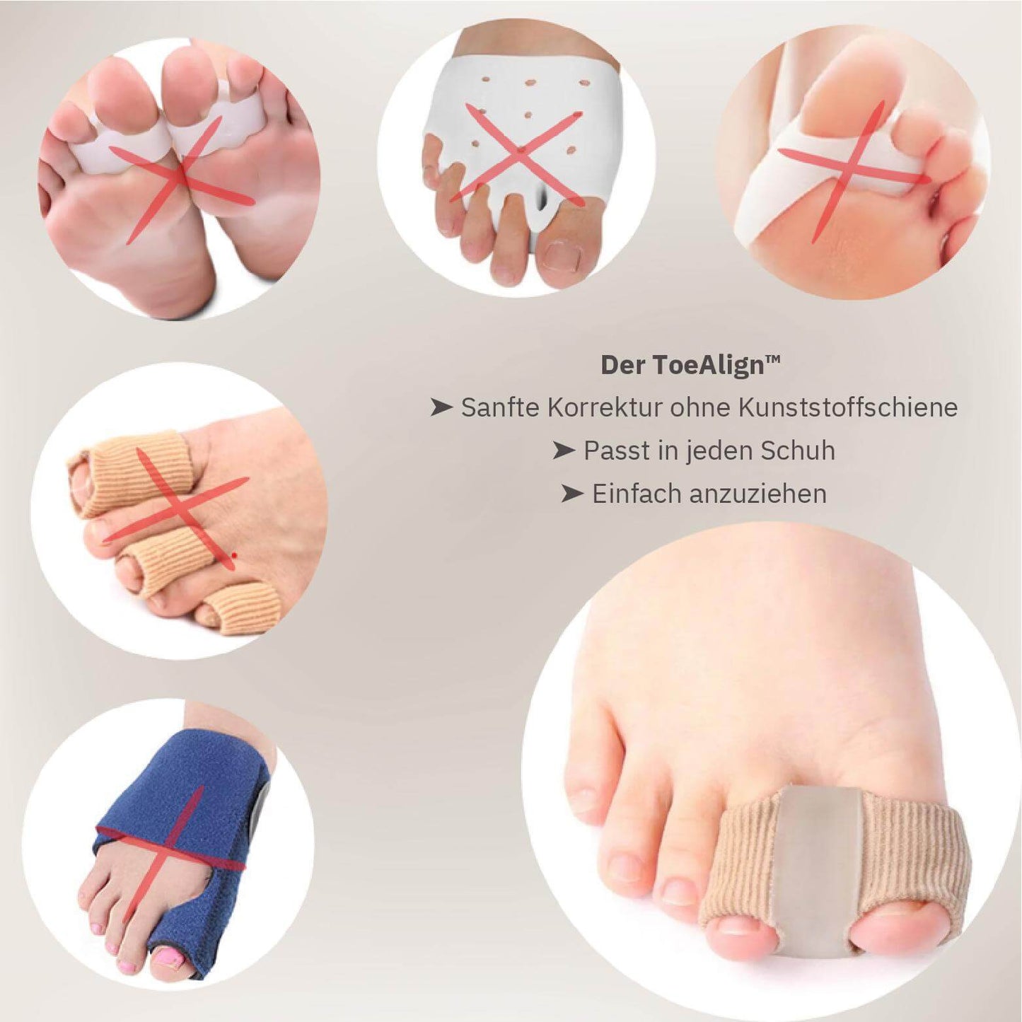 ToeAlign™ – Richtet deine Zehen sanft wieder aus