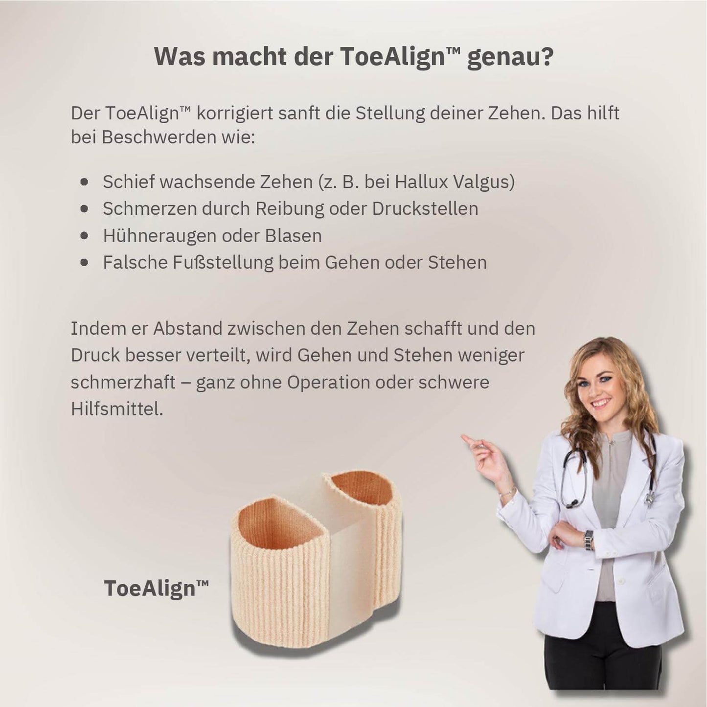 ToeAlign™ – Richtet deine Zehen sanft wieder aus