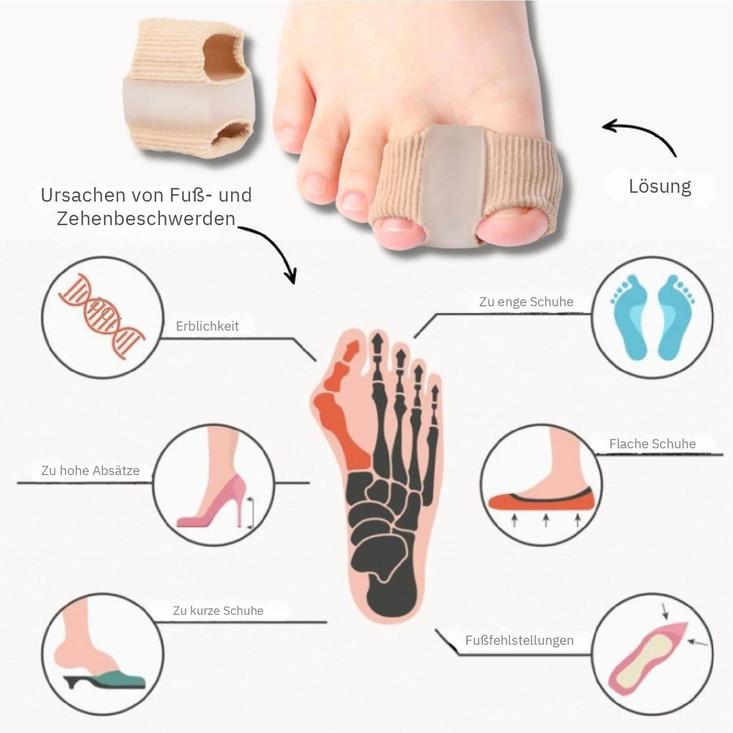 ToeAlign™ – Richtet deine Zehen sanft wieder aus