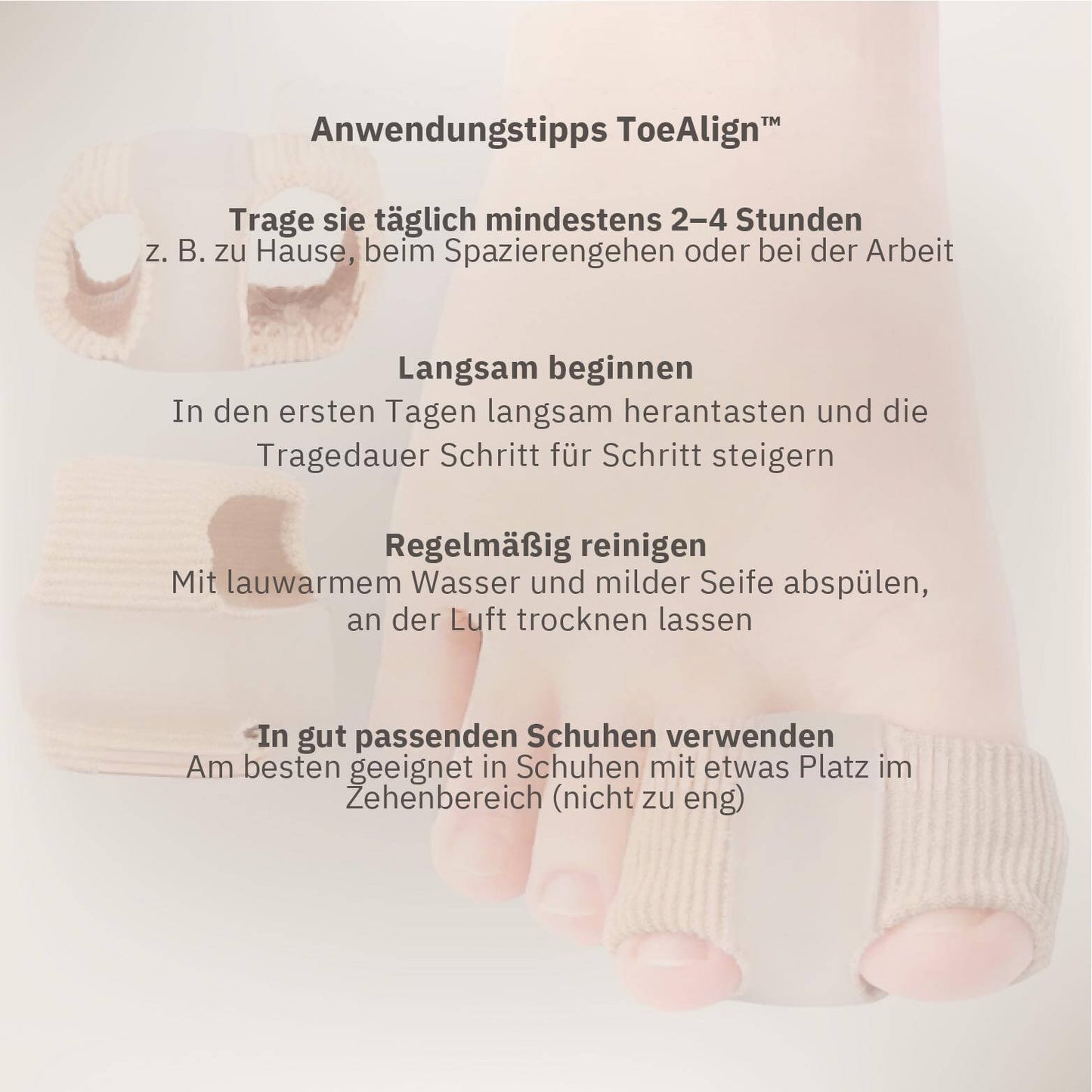 ToeAlign™ – Richtet deine Zehen sanft wieder aus