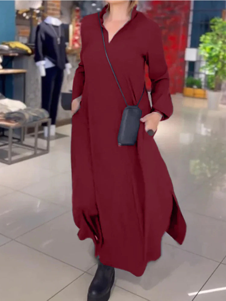 Elise™ – Elegantes und bequemes langes Kleid