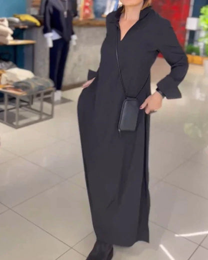 Elise™ – Elegantes und bequemes langes Kleid