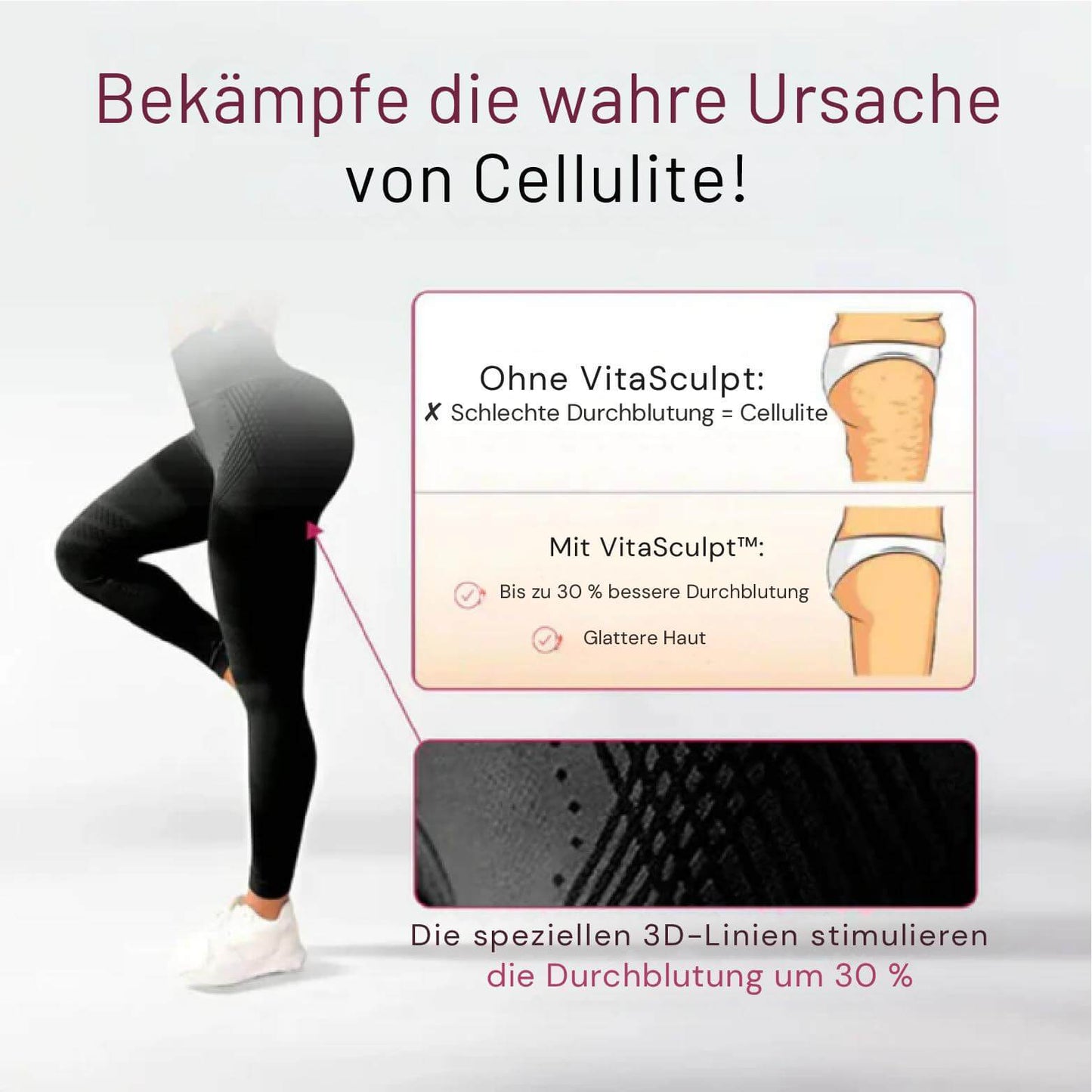 VitaSculpt™ Formende Leggings | Reduziert Cellulite sichtbar um 87 % in nur 10 Tagen!