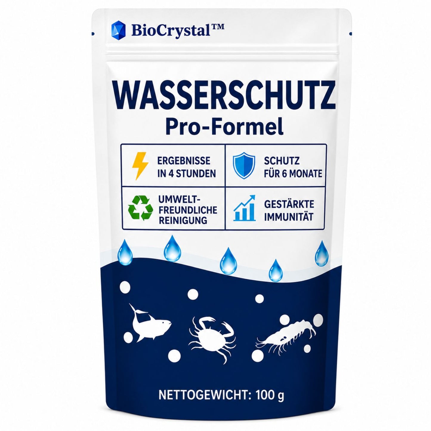 BioCrystal™ Wasserreiniger | Kristallklares Wasser in nur 24 Stunden!