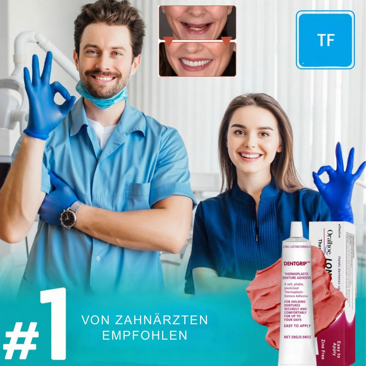 DentGrip™ | Sicherer Halt und ein sorgenfreies Lächeln den ganzen Tag lang