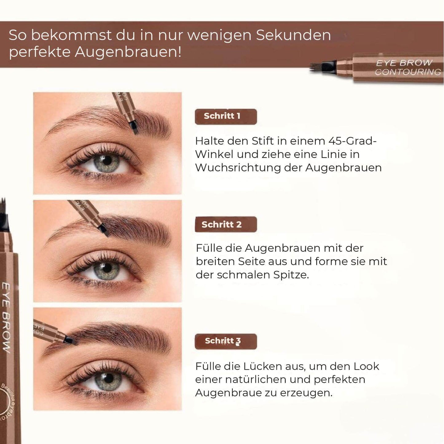 1+1 GRATIS | EverBrow™ – Microblading Augenbrauenstift [Letzter Tag Rabatt]