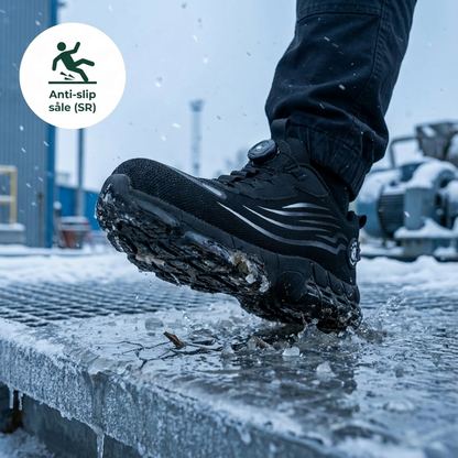 AeroSafe™ S3 Air – Ultraleichte Sicherheitsschuhe mit Stahlkappe und Drehverschluss