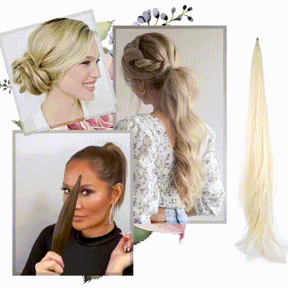 PonyGlam™ 2-in-1 Voluminöser Pferdeschwanz für Extra Fülle
