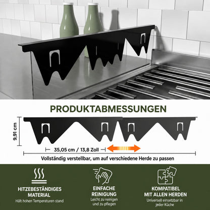 GapLock™ Extend – Ausziehbare Herdspalt-Abdeckung – Verstellbarer Schutz für Küchenarbeitsplatten