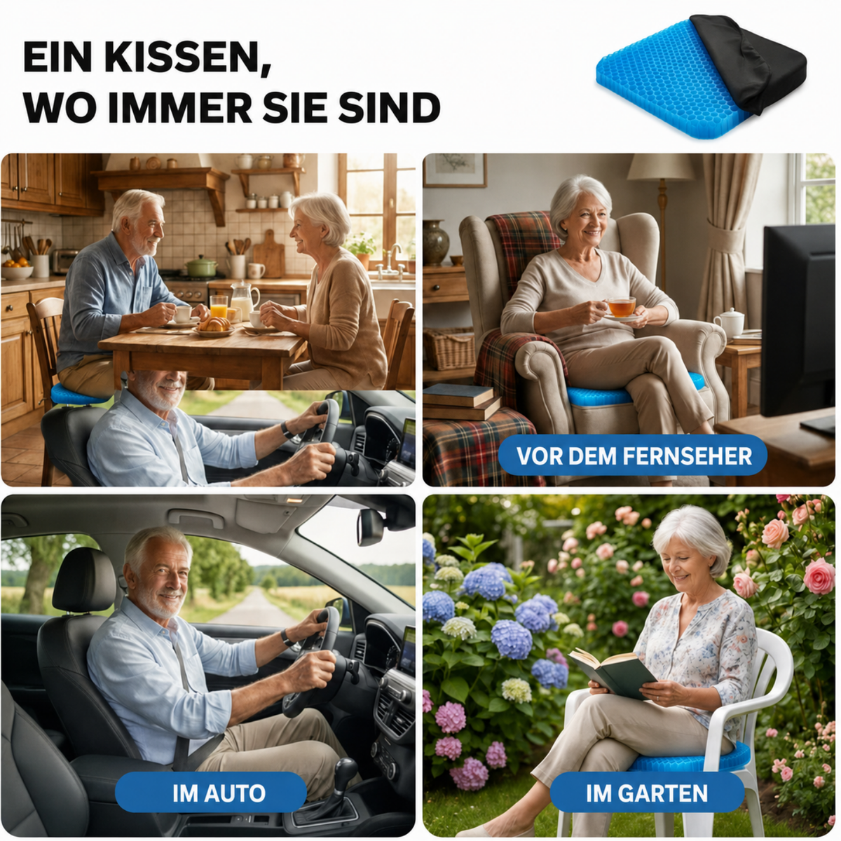 GelCushion Pro™ | Sitzen Sie jeden Tag bequemer