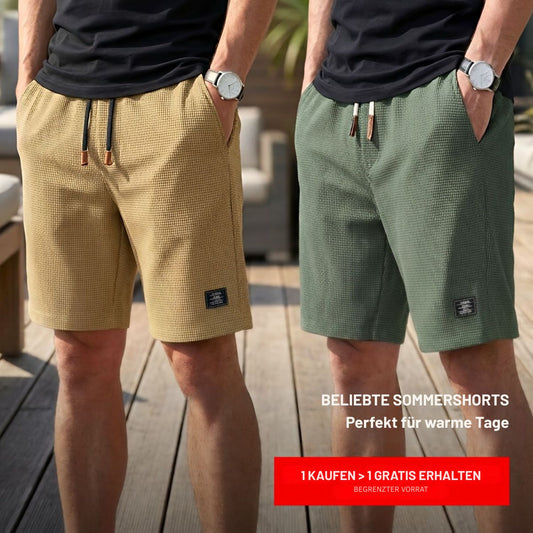 SummerFlex™ | Bequeme Sommer-Shorts mit elastischem Bund | 1+1 GRATIS