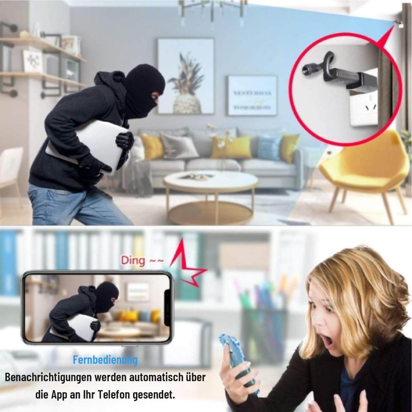 InvisiCam™ 360 Mini-Spionagekamera