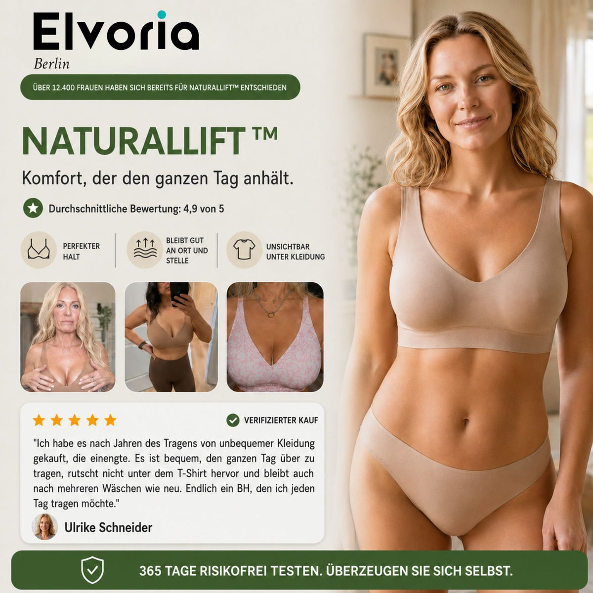 NaturalLift™ – Bequemer BH von morgens bis abends