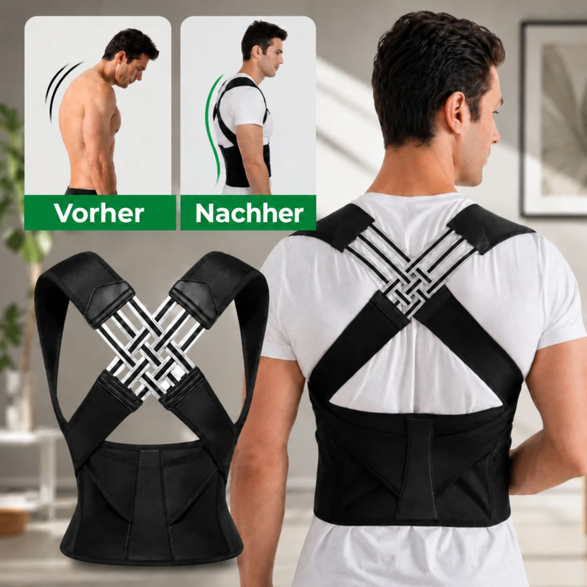 PosturEase™ | Haltungskorrektor – Für eine aufrechtere Haltung