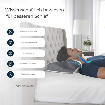 PosturePillow™ | Schlafe besser, wache erfrischt auf – ergonomische Unterstützung für Nacken und Rücken die ganze Nacht