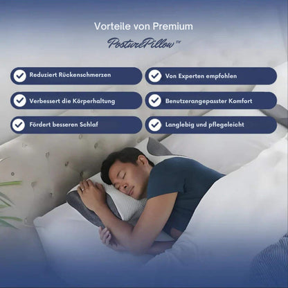 PosturePillow™ | Schlafe besser, wache erfrischt auf – ergonomische Unterstützung für Nacken und Rücken die ganze Nacht