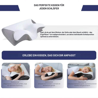 PosturePillow™ | Schlafe besser, wache erfrischt auf – ergonomische Unterstützung für Nacken und Rücken die ganze Nacht