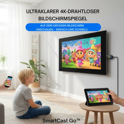 SmartCast Go™ | Kabellose Bildschirmspiegelung – Genießen Sie Inhalte auf dem großen Bildschirm Ihres Fernsehers