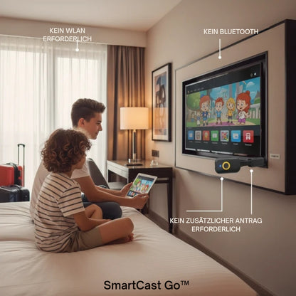 SmartCast Go™ | Kabellose Bildschirmspiegelung – Genießen Sie Inhalte auf dem großen Bildschirm Ihres Fernsehers