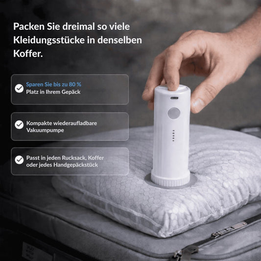 TravelVac™ | Packen Sie clever und schaffen Sie deutlich mehr Platz