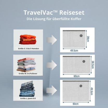 TravelVac™ | Packen Sie clever und schaffen Sie deutlich mehr Platz