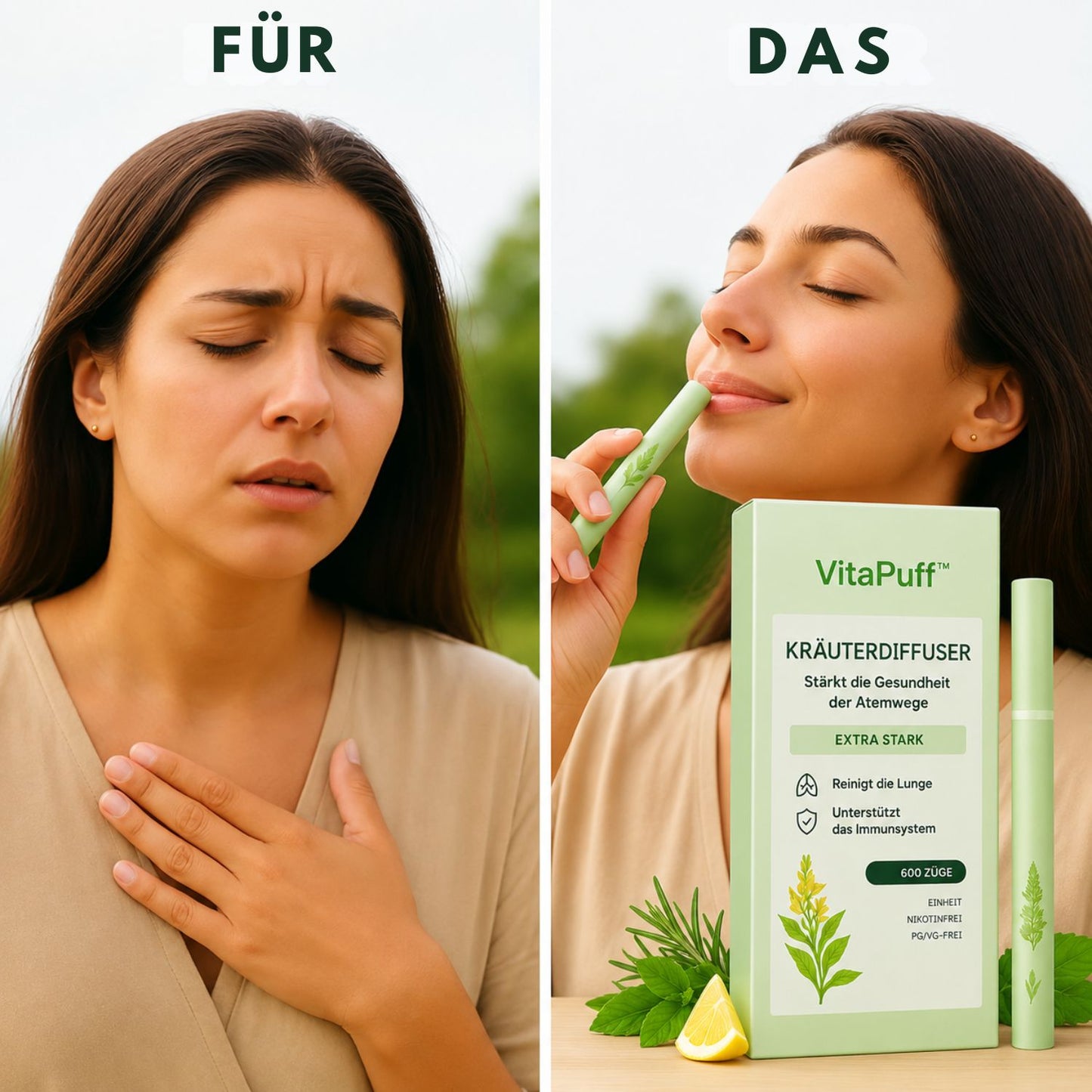 VitaPuff™ | Fühlen Sie sich wieder wohl in Gesellschaft – ohne Zigarettengeruch