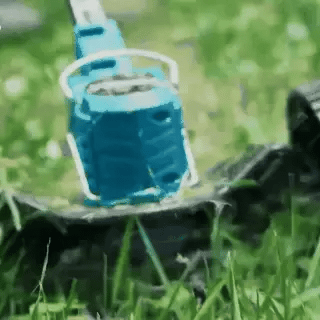 LawnLift™ | Kabelloser und faltbarer Rasentrimmer – Verstellbare Höhe, Räder und 3 Klingentypen