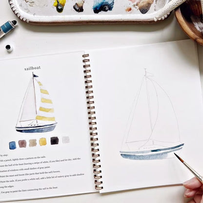 AquaRêve™ | Entfalten Sie Ihre Kreativität mit unserem unterhaltsamen Aquarellbuch!
